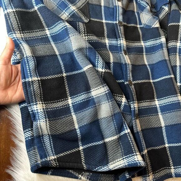 Freedom Foundry Men's Plaid Fleece Jackets Super Plush Sherpa Lined Shacket Size - Picture 9 of 10